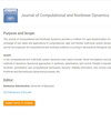 Journal Of Computational And Nonlinear Dynamics