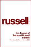 Russell-the Journal Of The Bertrand Russell Studies