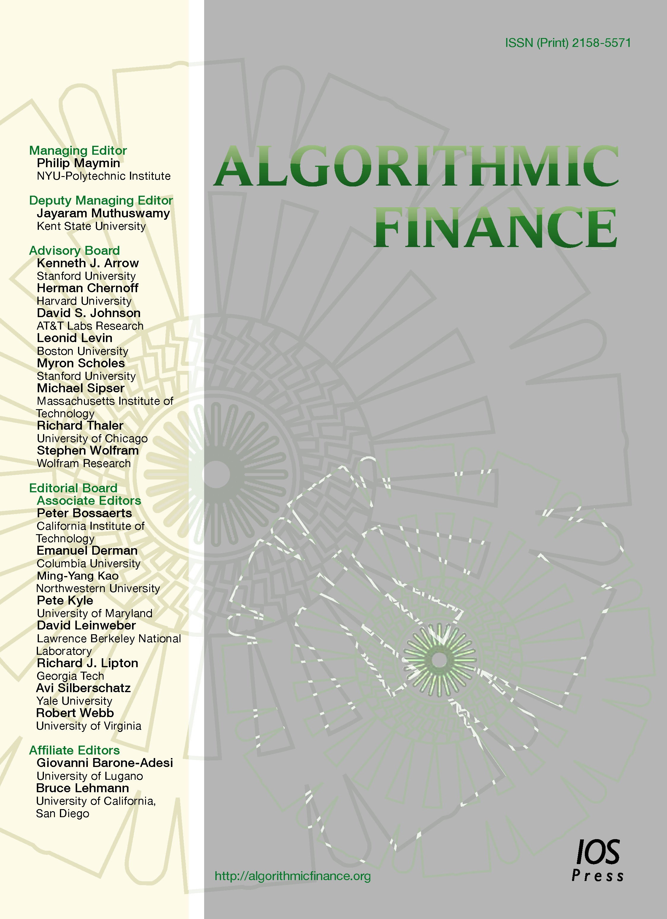 Algorithmic Finance