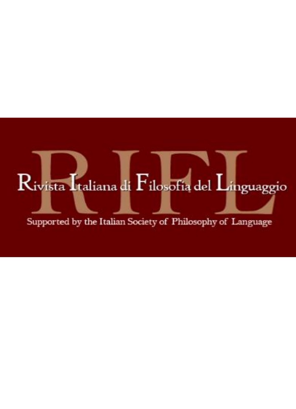 Rivista Italiana Di Filosofia Del Linguaggio