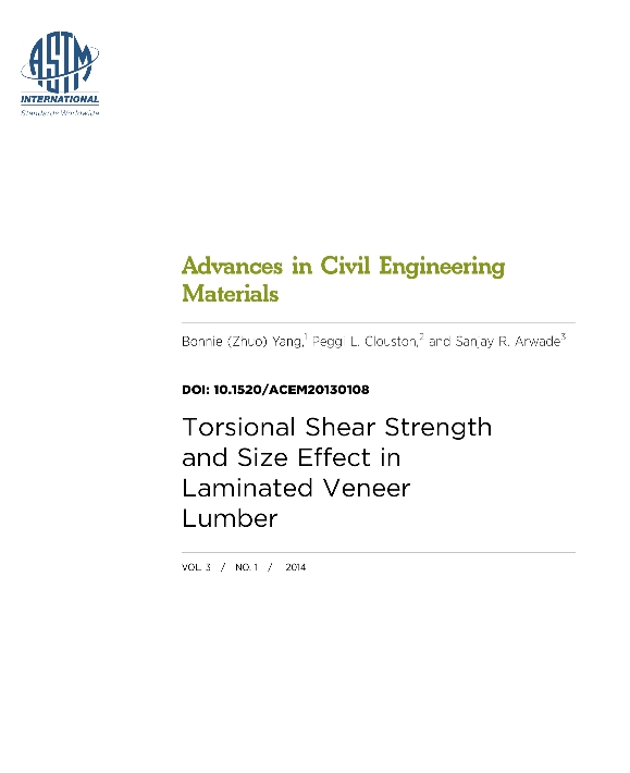 Advances In Civil Engineering Materials