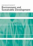 International Journal Of Environment And Sustainable Development