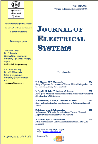 Journal Of Electrical Systems