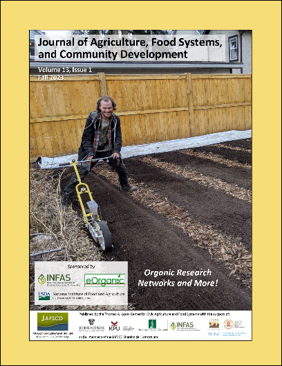 Journal Of Agriculture Food Systems And Community Development