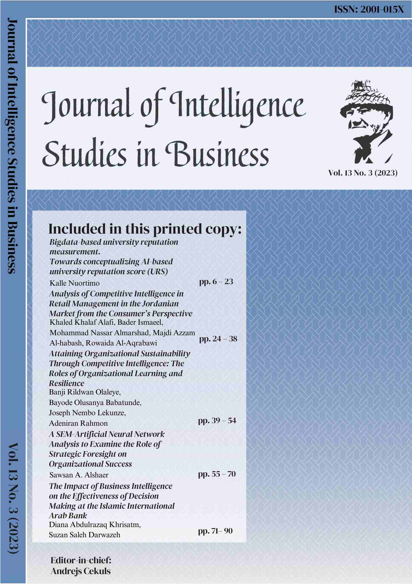 Journal Of Intelligence Studies In Business