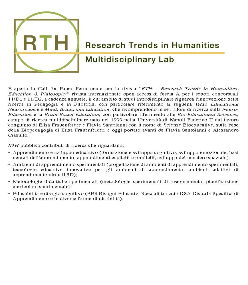 Rth-research Trends In Humanities Education & Philosophy